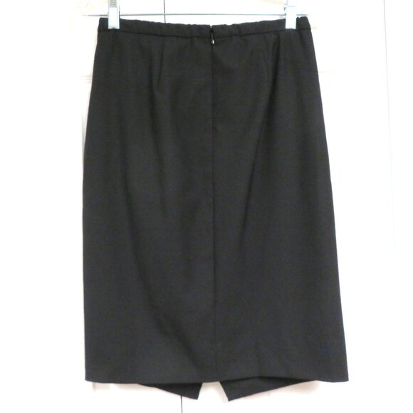 J. Crew 365 Asymmetric Wrap Skirt Size 0 Solid Black - Picture 4 of 7